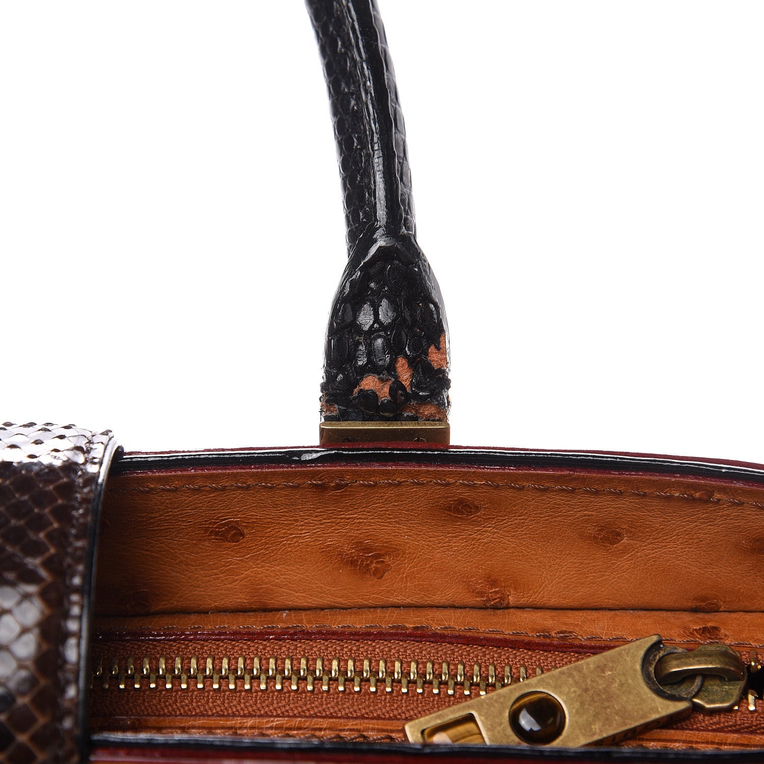 Louis Vuitton Monogram Ostrich Macha Waltz 11 of 12