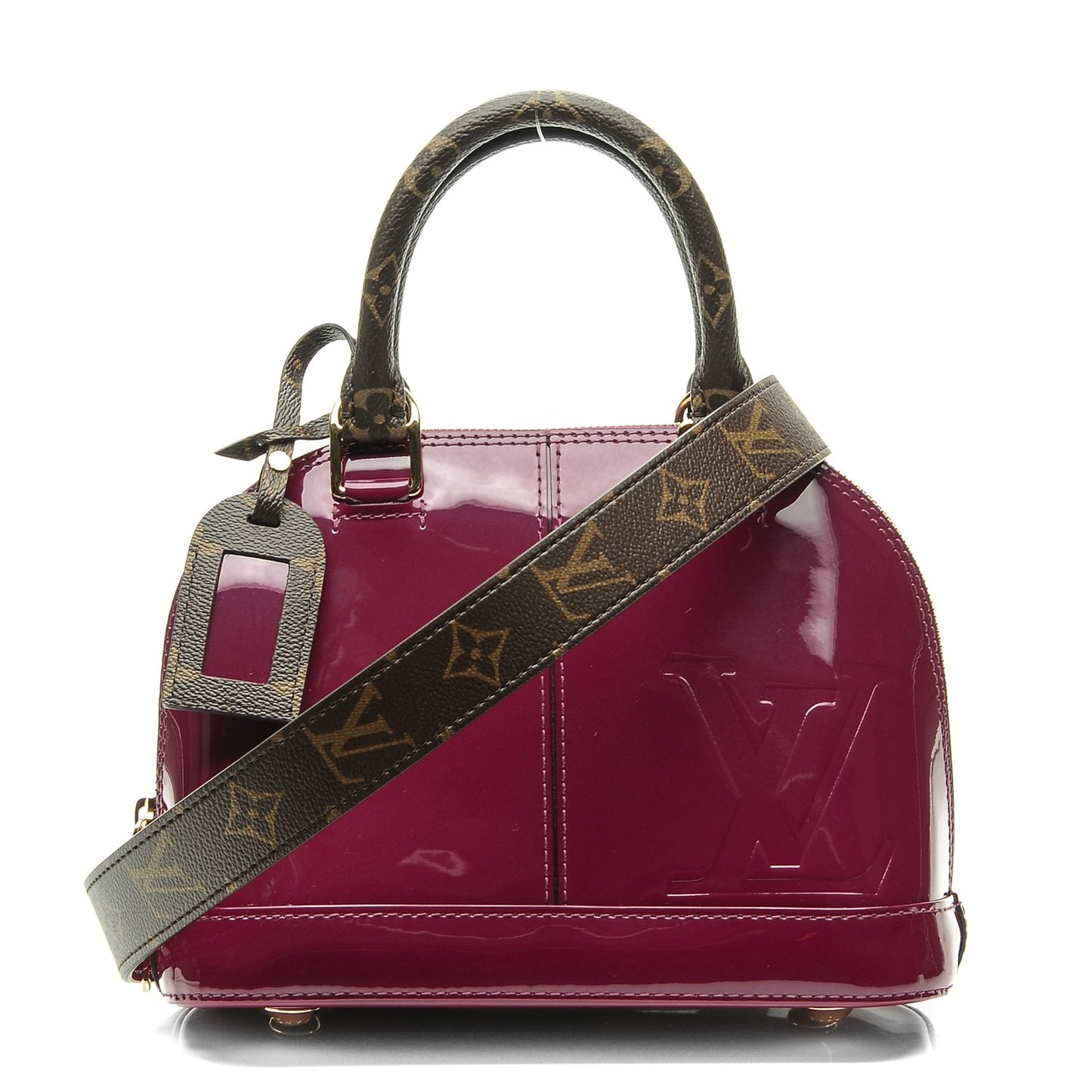 Patent Monogram Alma BB Magenta
