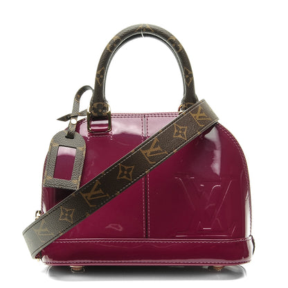 Louis Vuitton Patent Monogram Alma BB Magenta 1 of 7