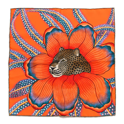Hermes Silk Baobab Cat Scarf 45 1 of 3