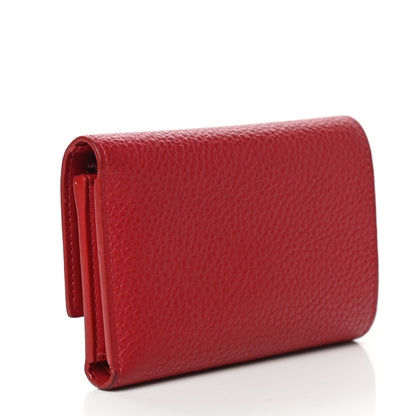 Louis Vuitton Taurillon Capucines Compact Wallet Rubis 3 of 14