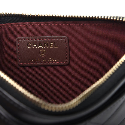 Chanel Lambskin Quilted Classic Zip Pouch Black 5 of 7
