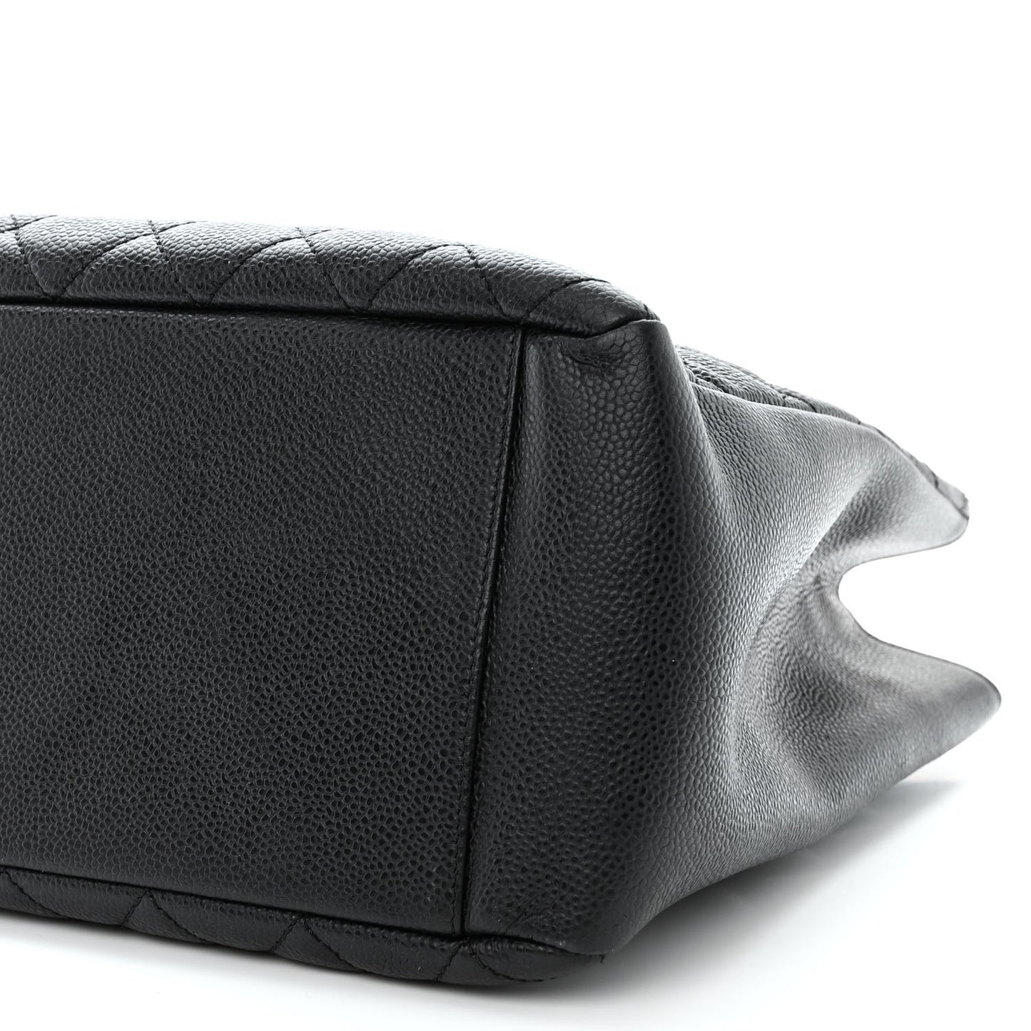 Caviar Quilted Grand Shopping Tote GST Black