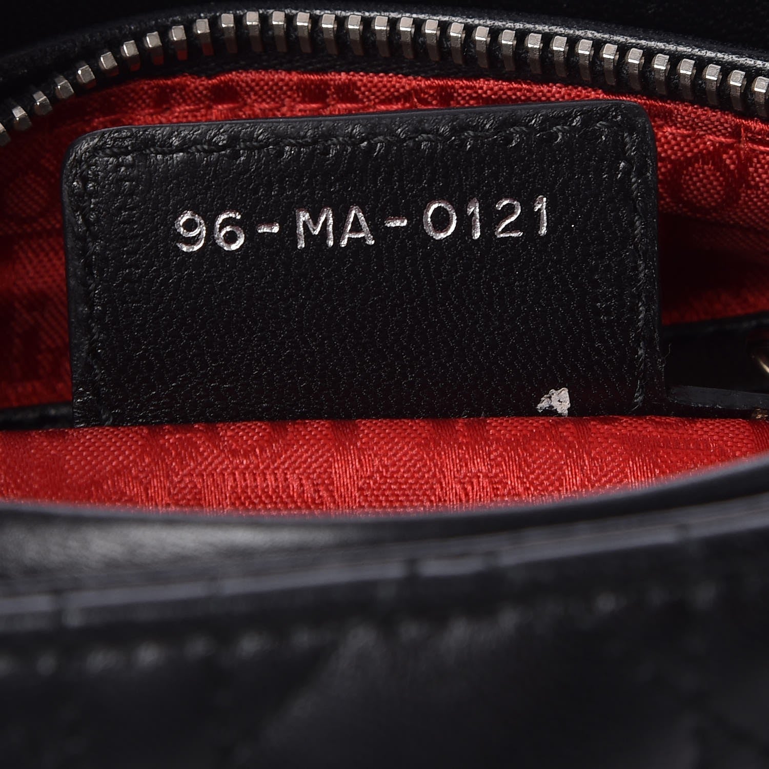 Christian Dior Lambskin Cannage Medium Lady Dior Black 6 of 8