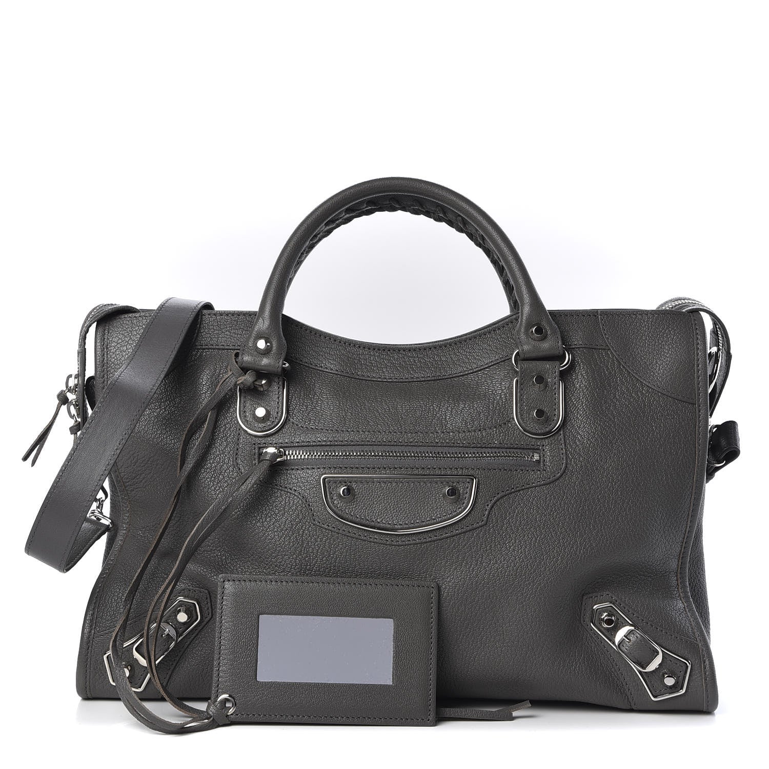 Balenciaga Chevre Silver Metallic Edge Hardware City Gris Acier 1 of 9