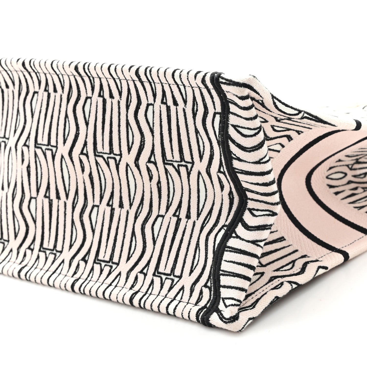 Christian Dior Canvas Embroidered Medium Miss Dior Graffiti Book Tote Pink 10 of 10