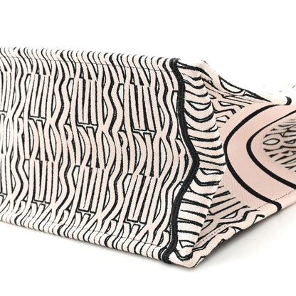 Christian Dior Canvas Embroidered Medium Miss Dior Graffiti Book Tote Pink 10 of 10