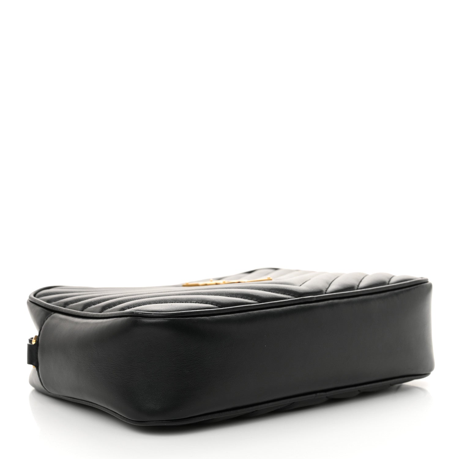 Saint Laurent Calfskin Matelasse Monogram Lou Camera Bag Black 4 of 14