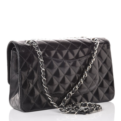 Chanel Patent Quilted Medium Double Flap Black 4 of 15