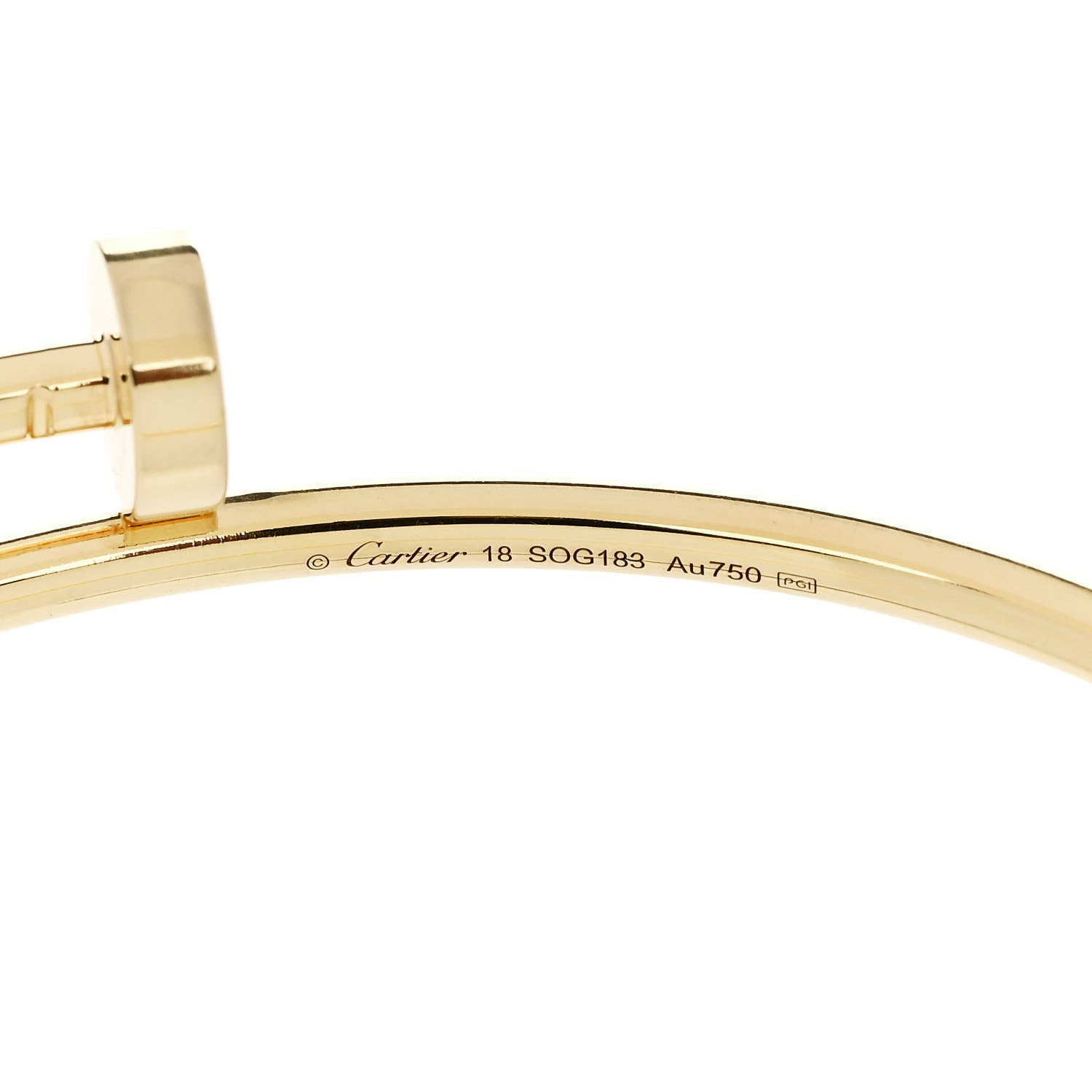 Cartier 18K Yellow Gold Small Juste Un Clou Bracelet 18 4 of 4