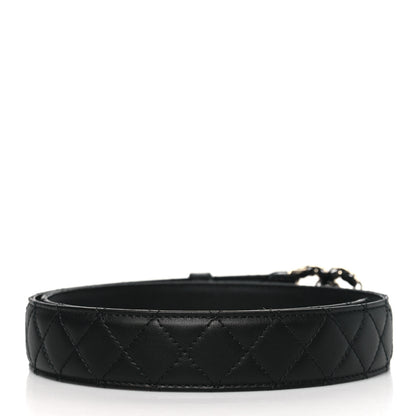 Chanel Calfskin Quilted CC Chain Belt 85 34 Black 3 of 8