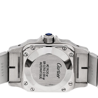 Cartier Stainless Steel 18K Yellow Gold 24mm Santos De Cartier Galbee Automatic Watch 4 of 4