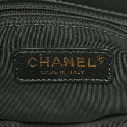 Chanel Tweed Mini Pearl Handle Flap Black Ecru 6 of 10