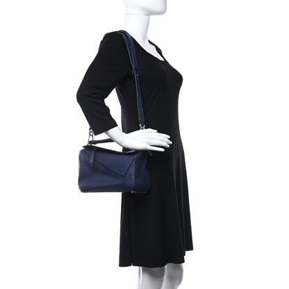 Loewe Calfskin Small Puzzle Bag Marine 2 of 10