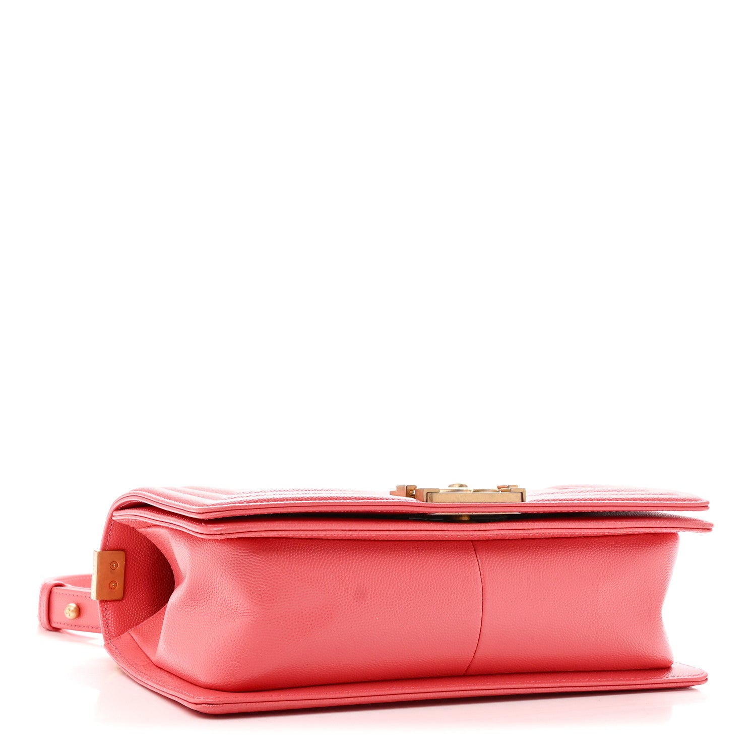 Chanel Caviar Quilted Medium Boy Flap Coral 4 of 10