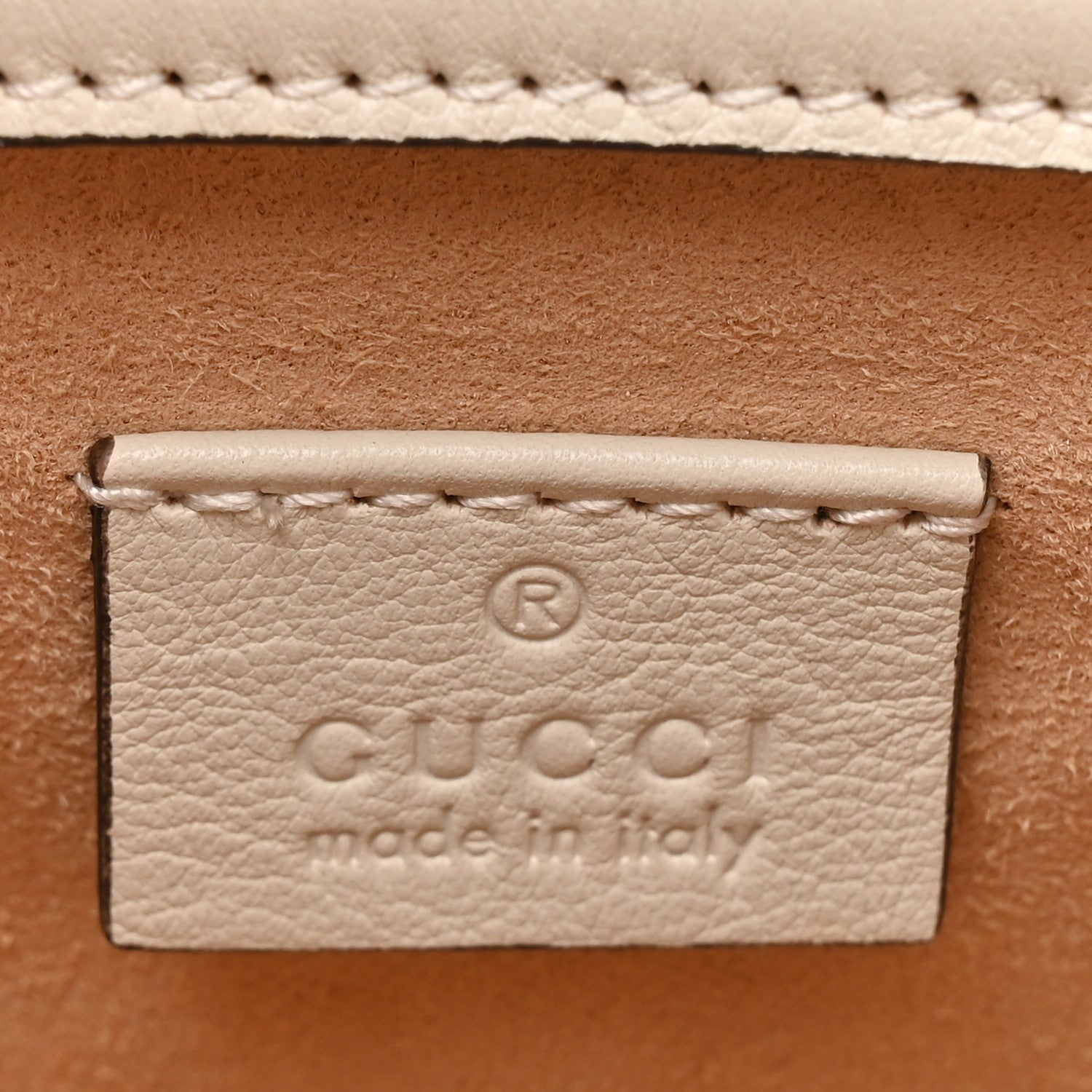 Gucci Wonka Grain Calfskin Mini Diana Tote Bag Mystic White Orange Fluo 6 of 10