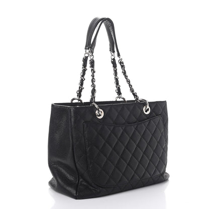 Chanel Caviar Quilted Grand Shopping Tote GST Black 3 of 14