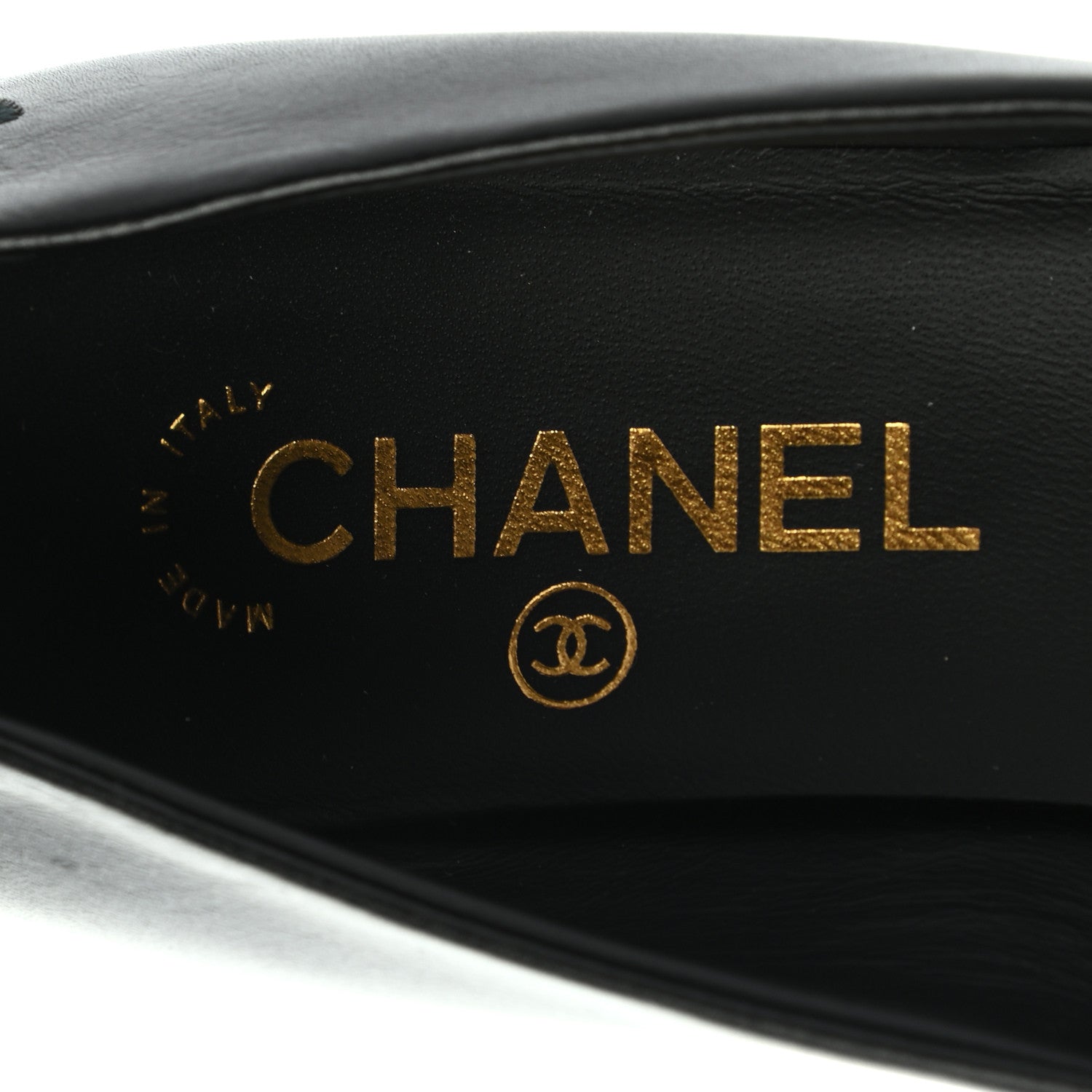 Chanel Lambskin Camellia Cap Toe Pumps 37 Black 7 of 8
