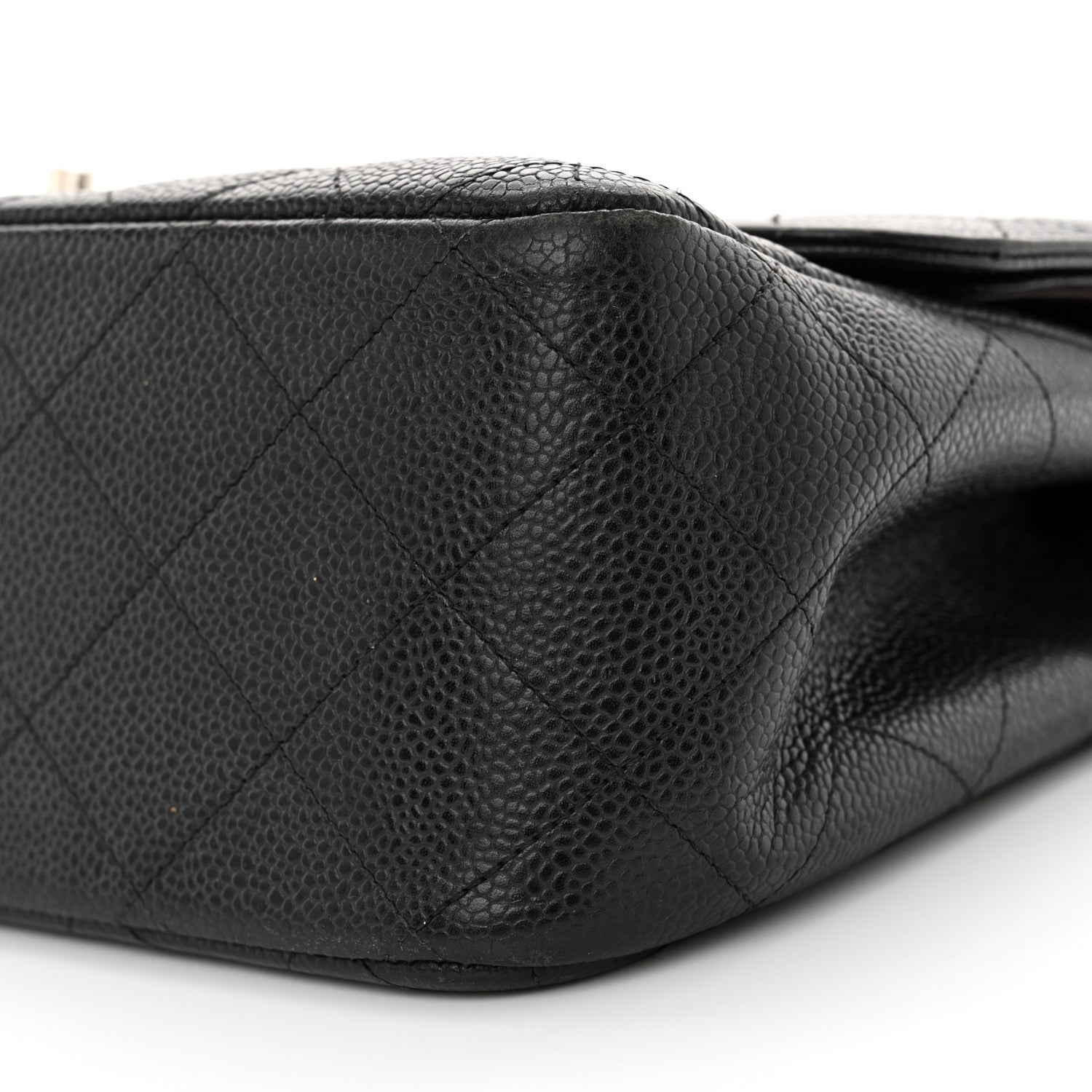 Chanel Caviar Quilted Jumbo Double Flap Black 10 of 15