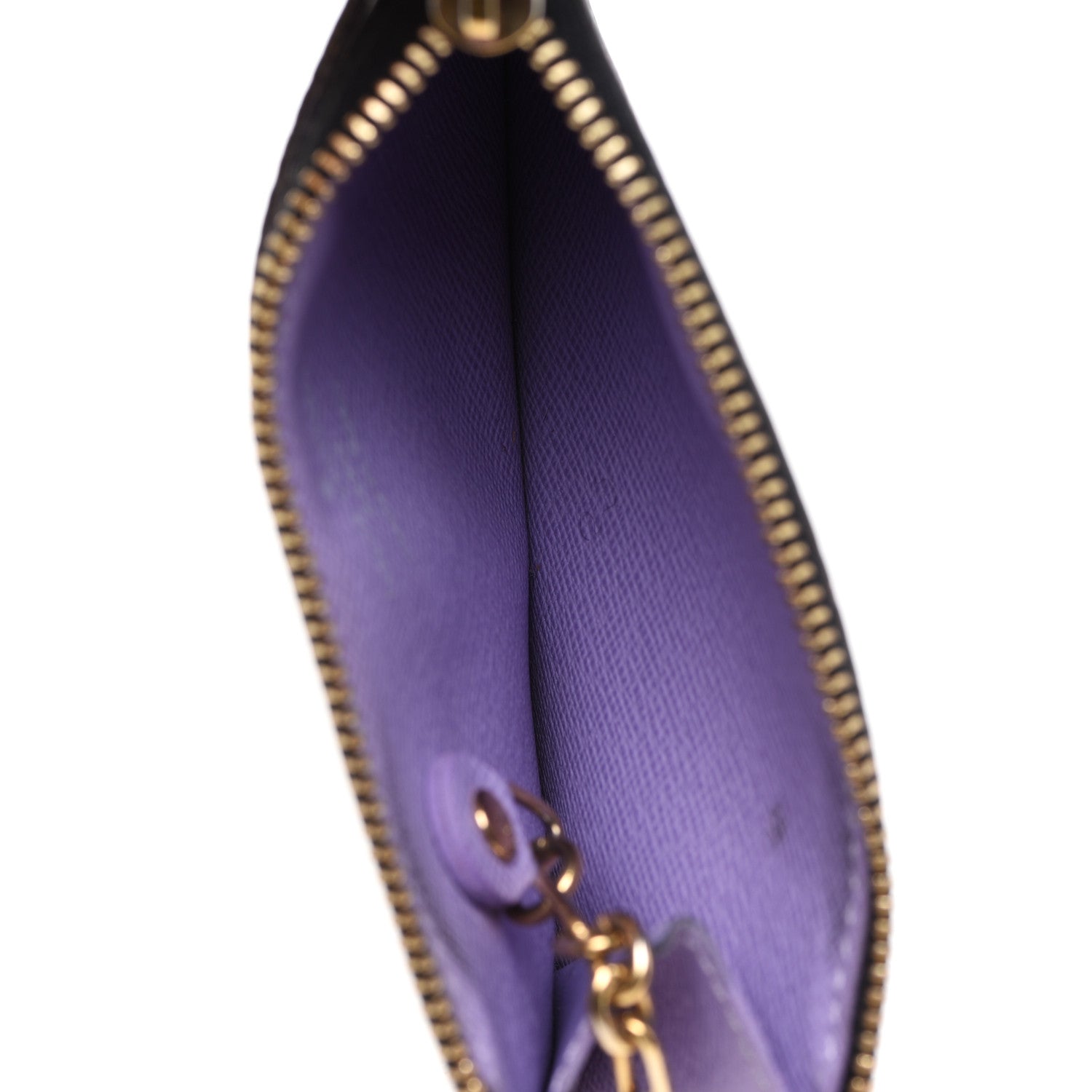 Louis Vuitton Monogram Multicolor Key Pouch Black Violet 6 of 8