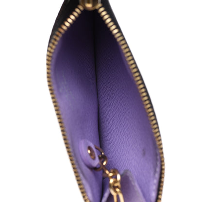 Louis Vuitton Monogram Multicolor Key Pouch Black Violet 6 of 8