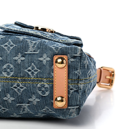 Louis Vuitton Monogram Denim Baggy PM Blue 7 of 9