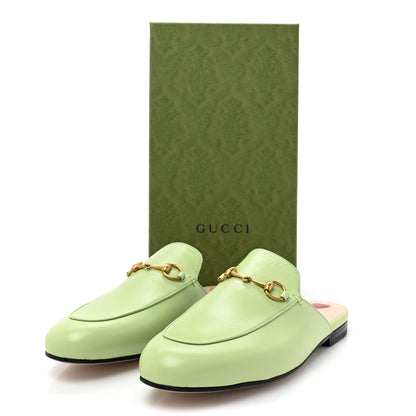 Gucci Malaga Kid Womens Princetown Slippers 40 Pistachio Green 3 of 10