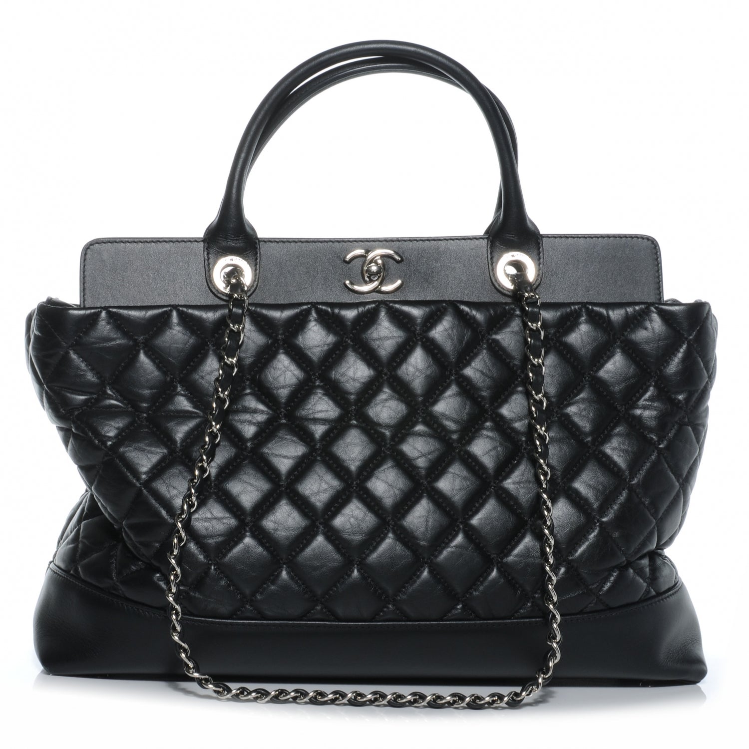 Chanel Aged Calfskin Be CC Tote Black 1 of 7
