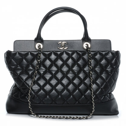 Chanel Aged Calfskin Be CC Tote Black 1 of 7