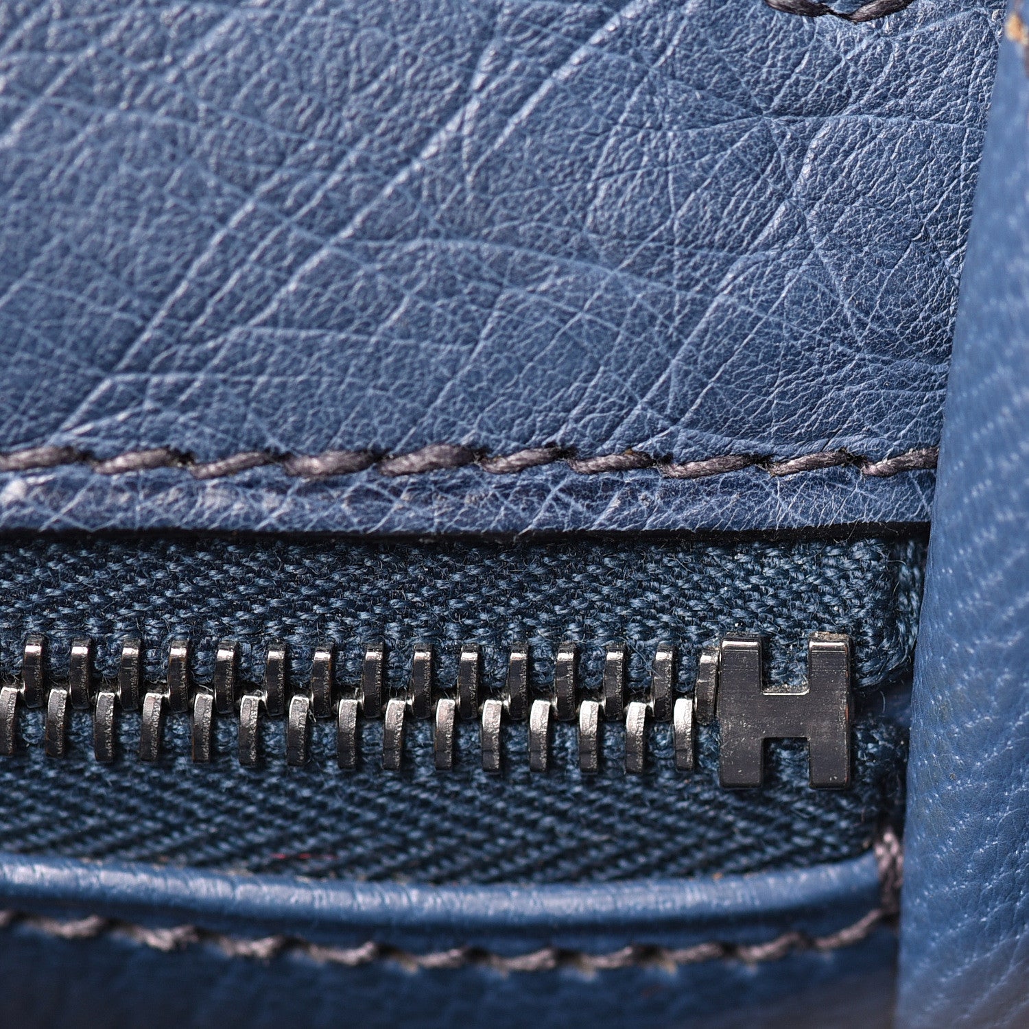 Hermes Ostrich Kelly Sellier 28 Bleu Roi 27 of 49