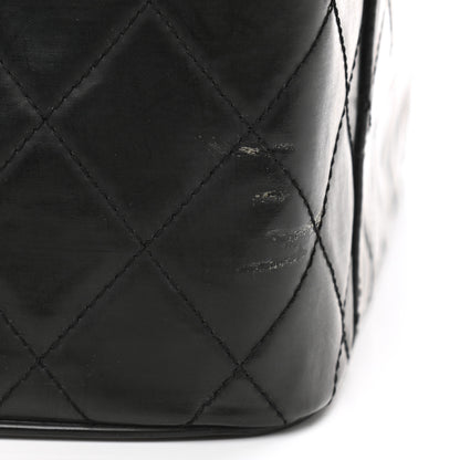 Chanel Patent Quilted CC Vanity Cosmetic Case Black 12 of 14