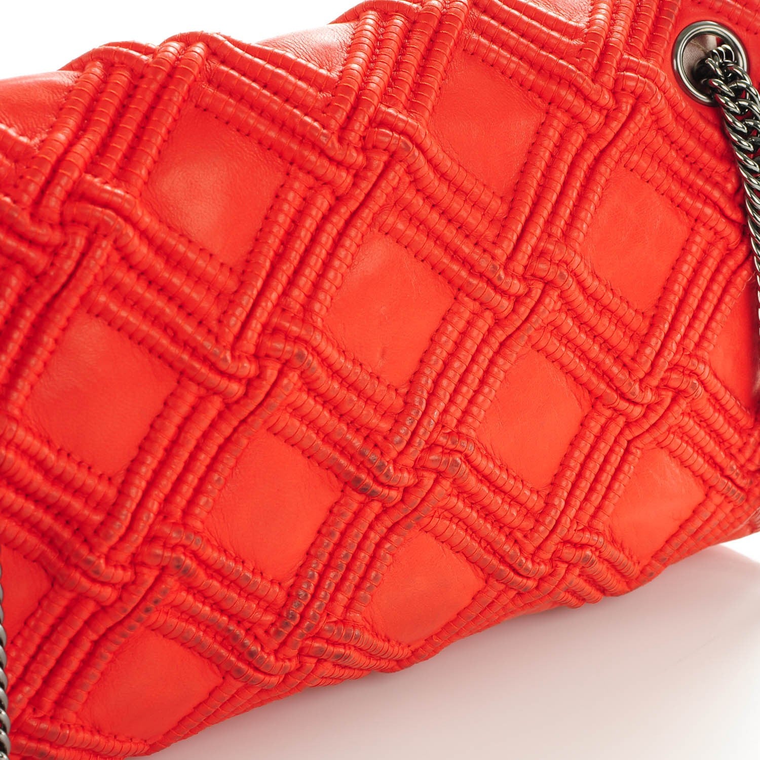 Chanel Lambskin Walk Of Fame Flap Red 8 of 8