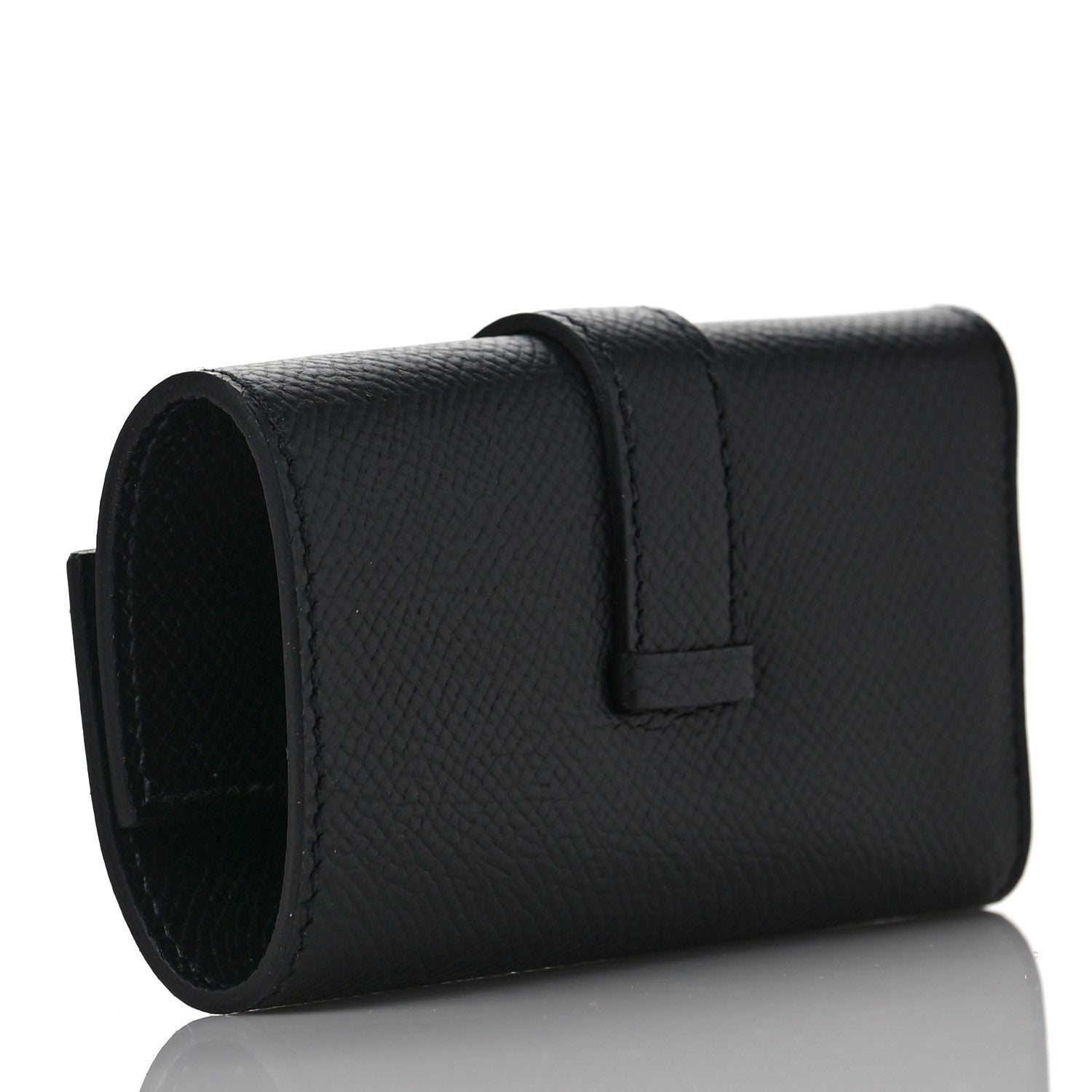 Hermes Epsom Bearn Multicles 4 Key Holder Black 3 of 8