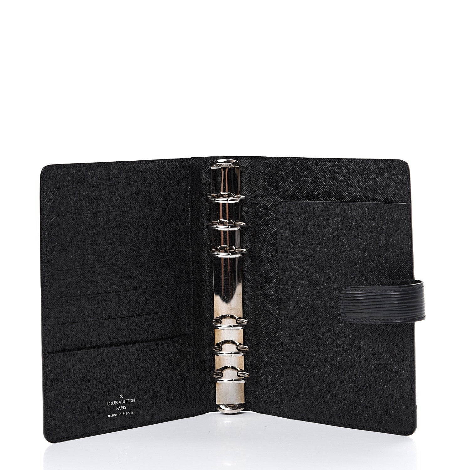 Louis Vuitton Epi Medium Ring Agenda Cover Black 4 of 8