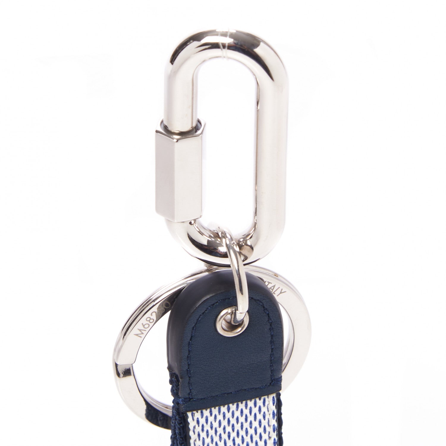 Louis Vuitton Damier Azur Coastline Dragonne Bag Charm Key Holder 2 of 5