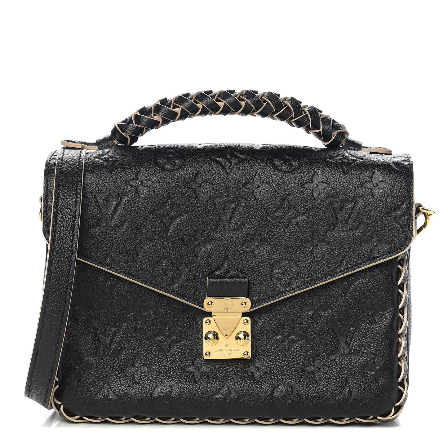 Empreinte Braided Pochette Metis Black