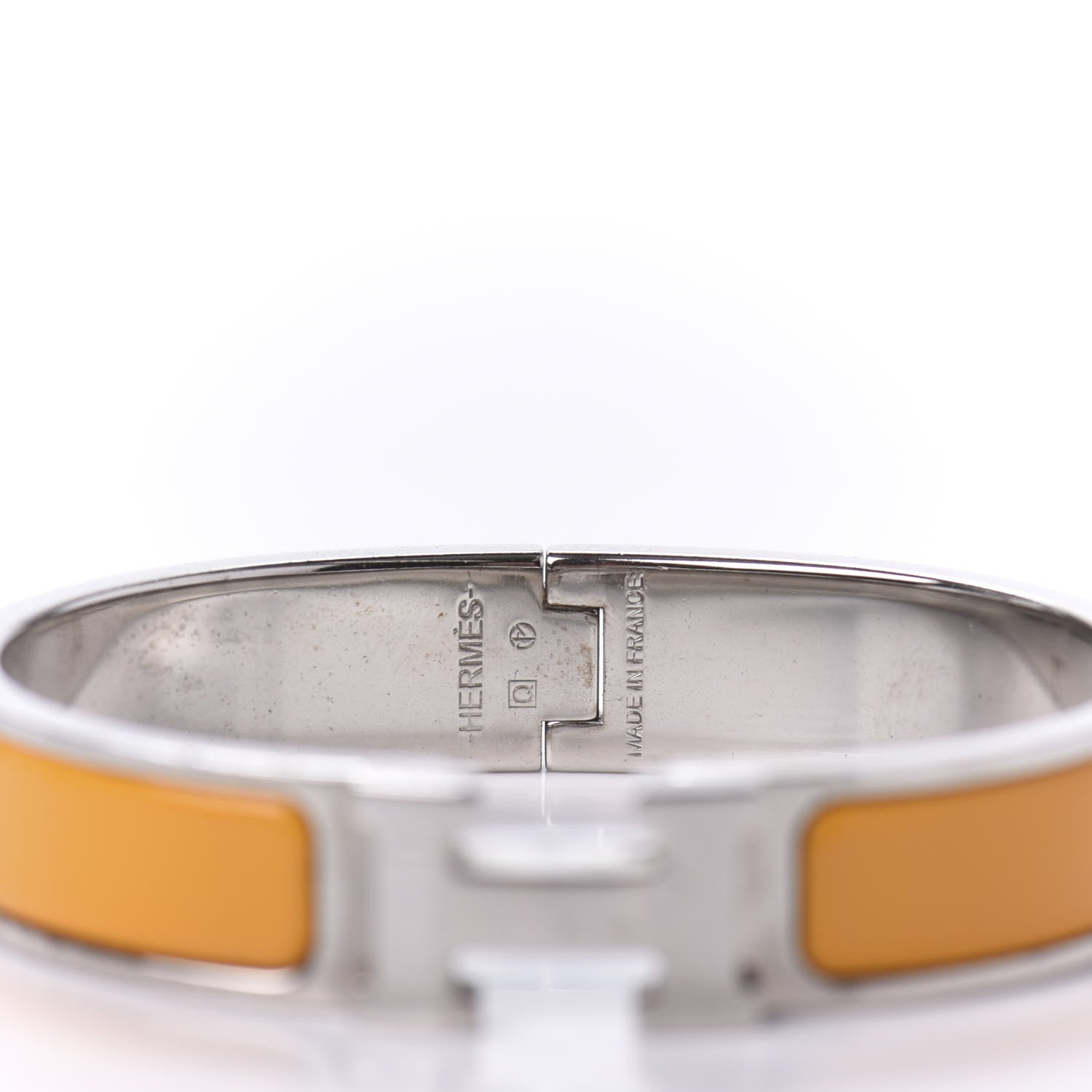 Hermes Enamel Narrow Clic Clac H Bracelet PM Mimosa 6 of 6