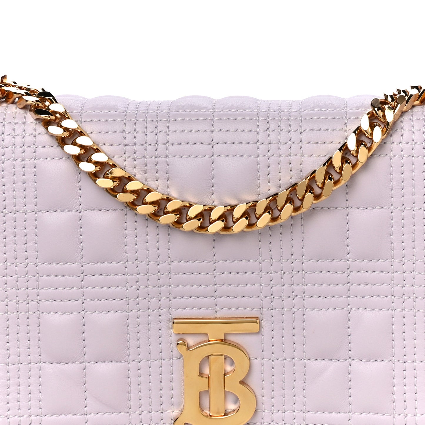 Lambskin Quilted Small Lola Bag Pale Thistle Soft Fawn