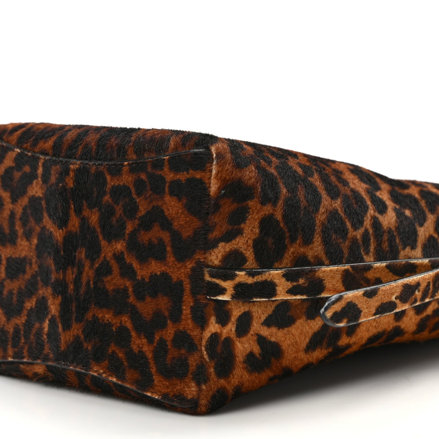 Calf Hair Leopard Print Varenne Small Bucket Bag
