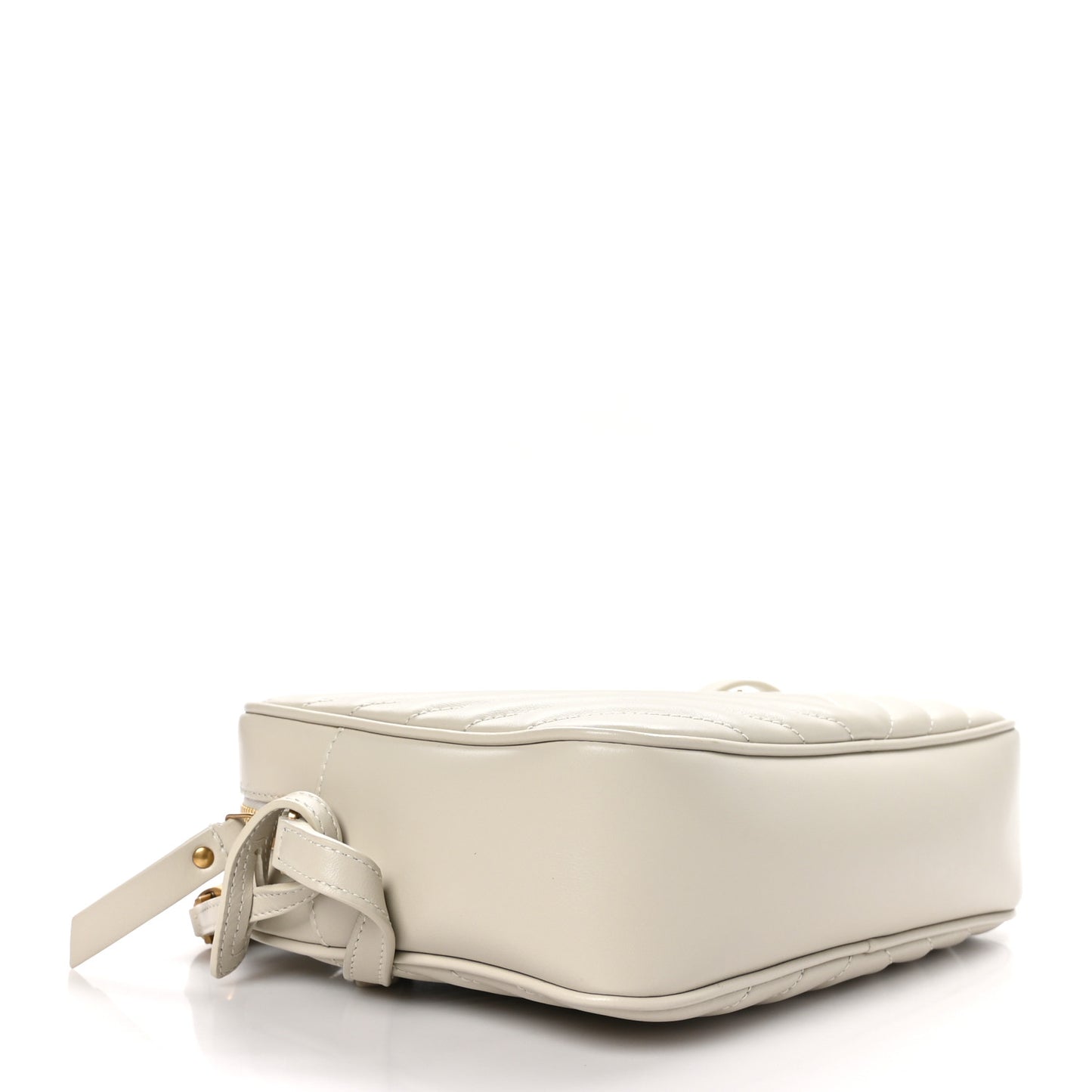 Calfskin Matelasse Monogram Lou Camera Bag Crema Soft