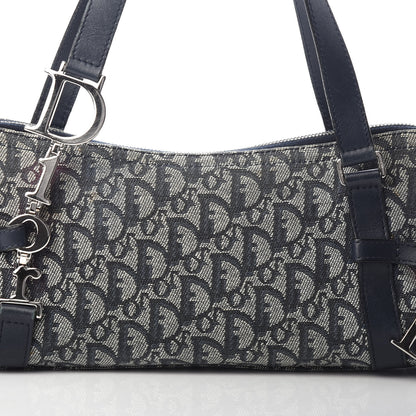 Christian Dior Denim Monogram Charms Shoulder Bag Blue 7 of 11