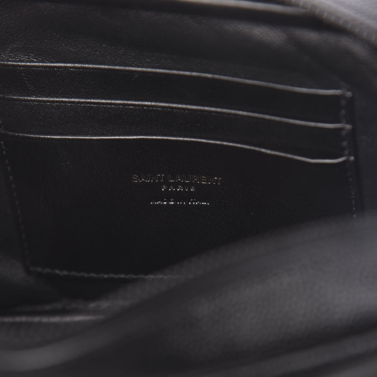 Grain De Poudre Matelasse Monogram Mini Lou Camera Bag Black
