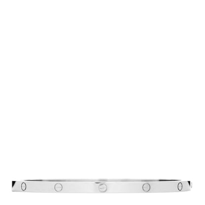 Cartier 18K White Gold Small LOVE Bracelet 17 1 of 4