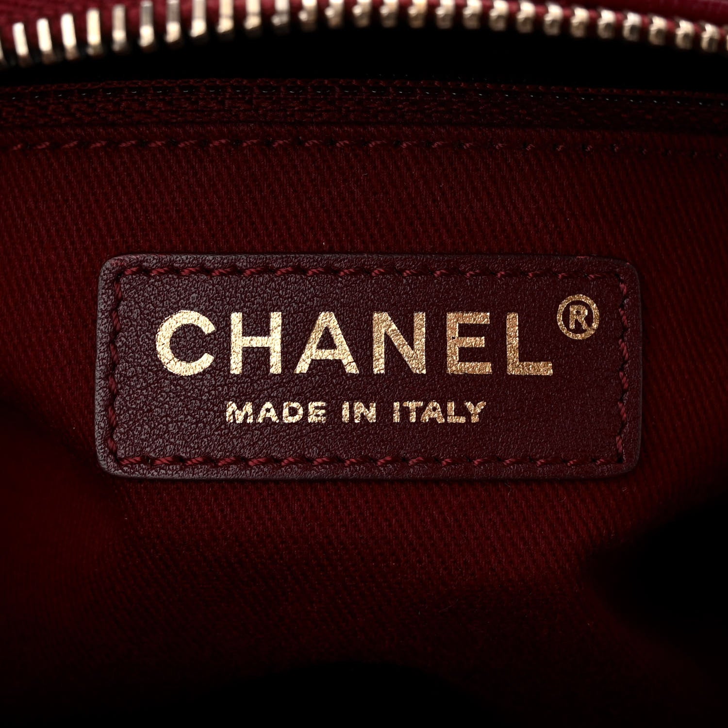 Chanel Shiny Calfskin Goatskin Quilted Small Coco Curve Vanity Burgundy 6 of 11