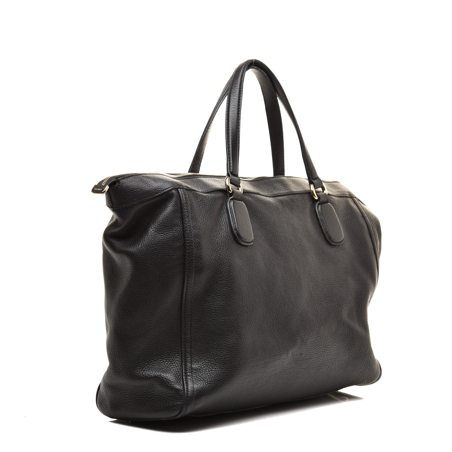 Gucci Pebbled Calfskin Large Soho Top Handle Bag Black 3 of 10