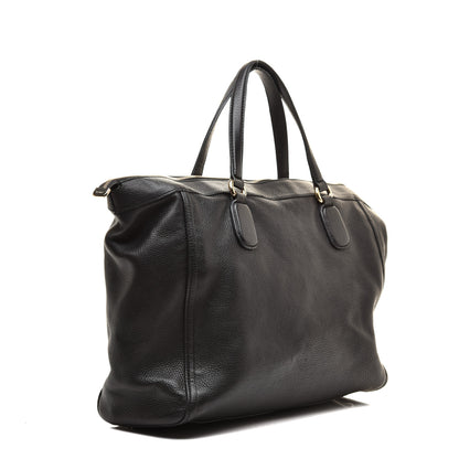 Gucci Pebbled Calfskin Large Soho Top Handle Bag Black 3 of 10