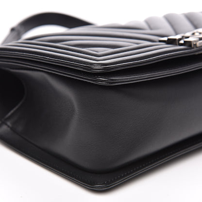 Chanel Calfskin Chevron Quilted Medium Boy Flap Black 8 of 13