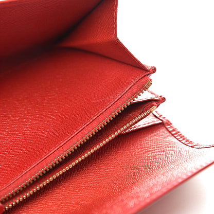 Louis Vuitton Epi Sarah Wallet Coquelicot 16 of 18