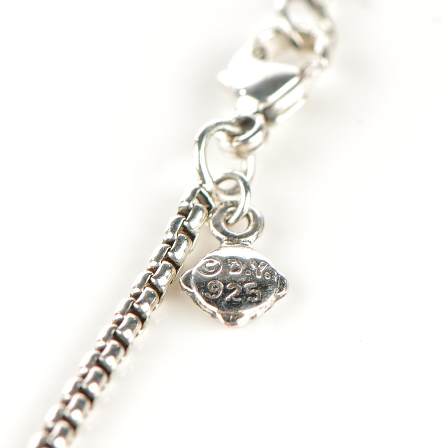 Sterling Silver Blue Topaz 14mm Infinity Pendant Necklace