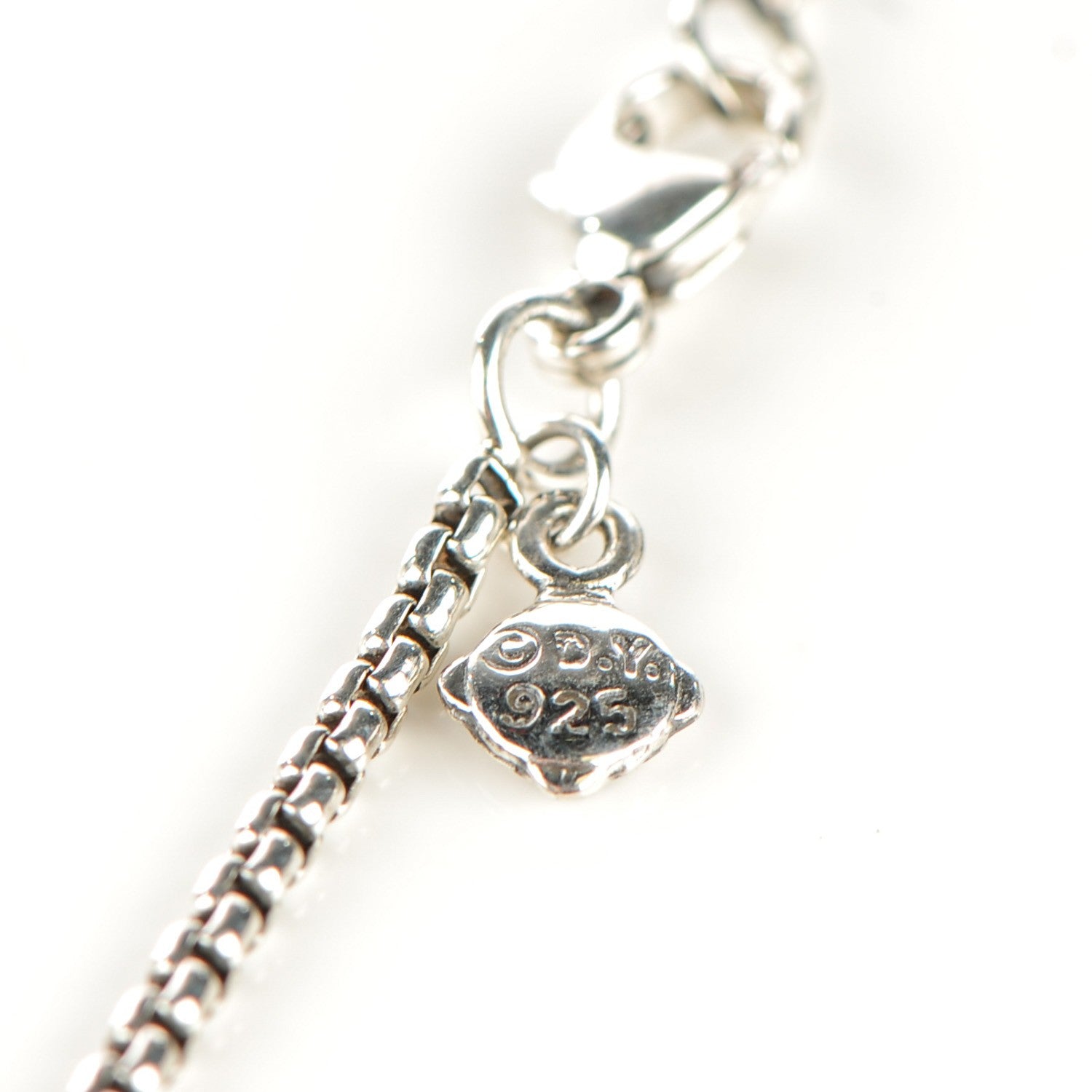 David Yurman Sterling Silver Blue Topaz 14mm Infinity Pendant Necklace 5 of 7
